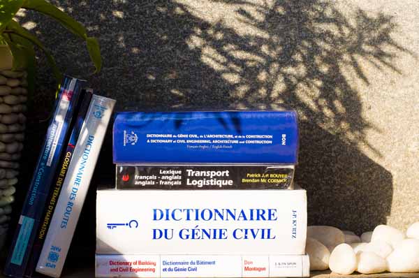 Wörterbücher Französisch/Englisch (Zivil/Transport)